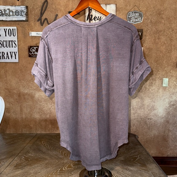We The Free Heritage Henley Oversized Distressed Boho Size XS - Picture 2 of 9